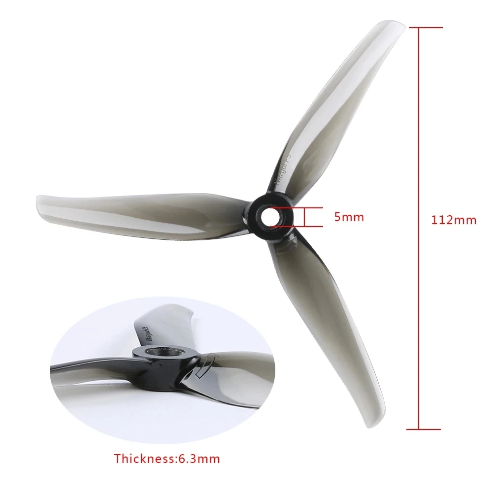 4 Paar IFlight Nazgul F5/5140 5 Zoll 3-Blatt-/Tri-Blatt-Propeller – Bild 5