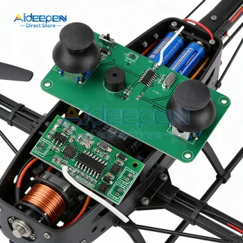 Ferngesteuertes Flugzeug DIY-Set 3,7V Flugsteuerplatine 100M Reichweite 3V-5V Betriebsanzeige Summer
