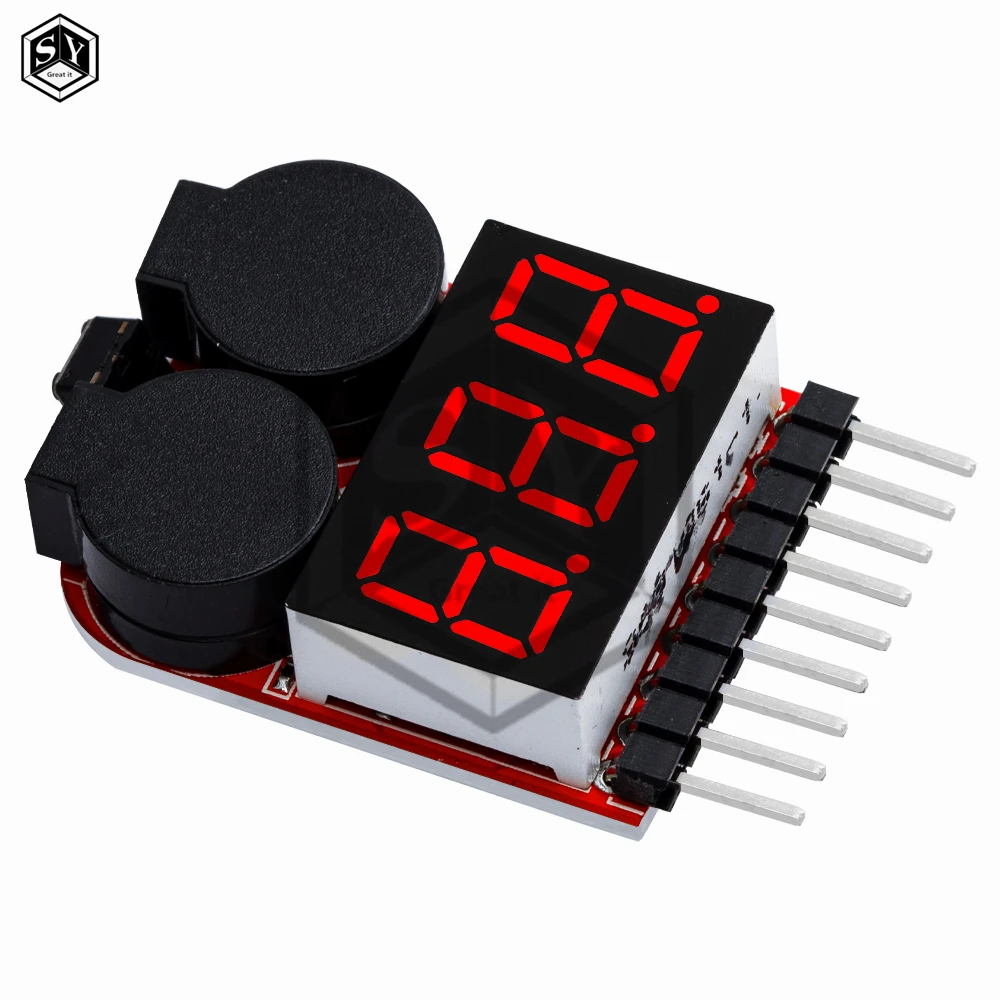 F00872 Lipo Batterie Spannungsprüfer Volt Meter Anzeige Checker Dual – Bild 3