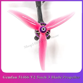 50Pairs Gemfan 51466 V2 5 zoll 3 Blatt/Tri-Blade Propeller Props FPV Bürstenlosen motor Für FPV Racing Drone 6