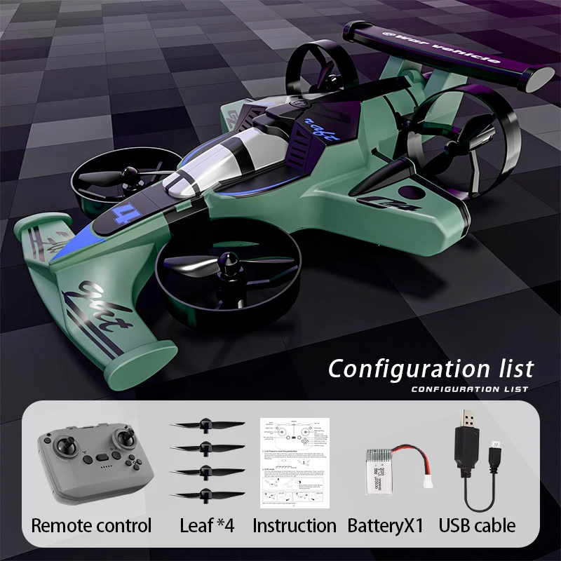Land Air Dual RC Quadcopter & RC Drift Car 2-IN-1 Fernbedienung Flugzeug Drohnen One Key Take Off