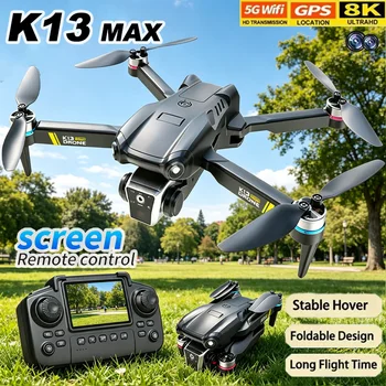 K13 MAX Drohne mit 8K-Kamera, 5G WiFi FPV, Bürstenlosem Motor, HD-Doppelkamera und Hinderniserkennung