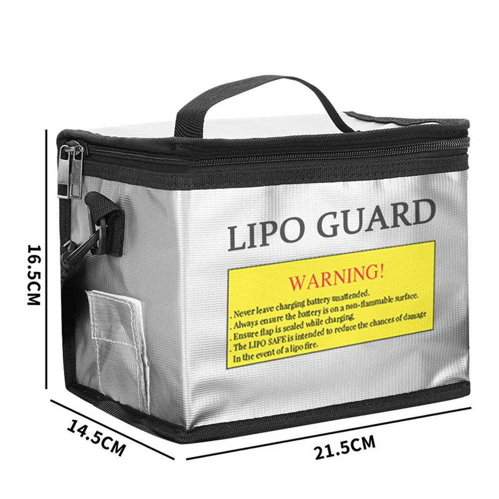 Lipo-Batterie-sichere Tasche, 215 x 145 x 165 mm, feuerfeste – Bild 3