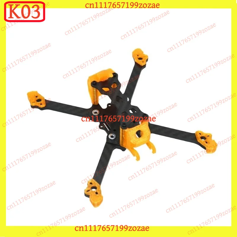 K03 HD 3,5 Zoll Carbonfaser FPV-Rahmen-Kit, 3D-gedruckte ultraleichte Struktur für den Bau
