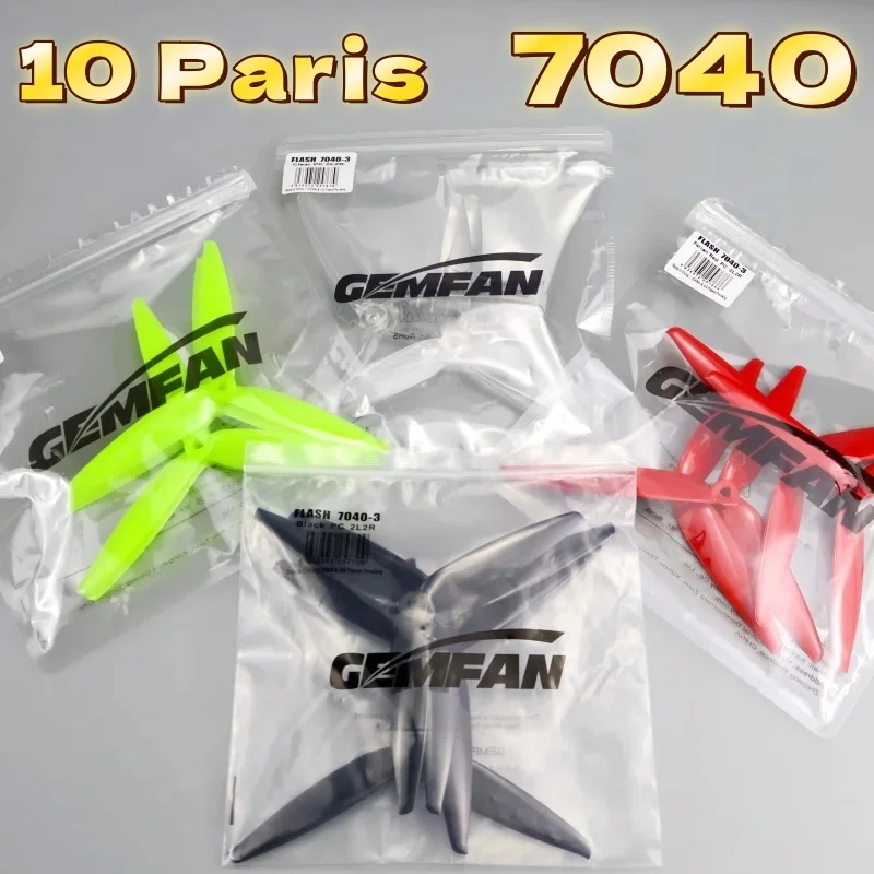 7 zoll FPV Propeller Für FPV RC Modelle MAK4 Long Drone Prop Teil Gemfan 7040 7 Zoll 3-Blatt 7X4X3 PC CW