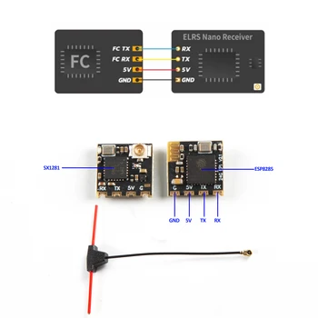 ELRS 2,4G Empfänger ExpressLRS RX Nano 2400RX EP1 ESP8285 MCU BETAFPV 2400RX für ES24TX Modul RC Flugzeug FPV