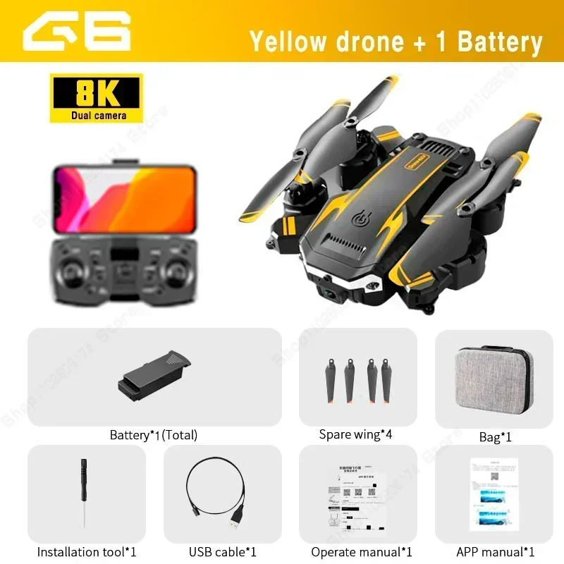 Drohne mit 4K-Doppelkameras, Hinderniserkennung, Quadcopter, professionelle Luftbildfotografie, UAV