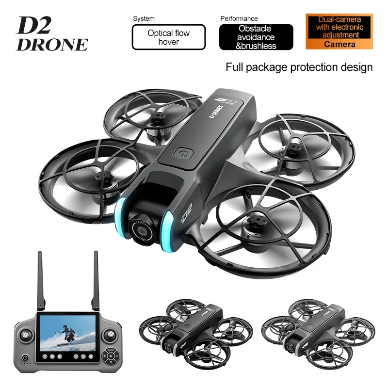 D2 Mini-Drohne 4K Professionelle Drohne mit Kamera Großer Bildschirm – Bild 3