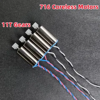 716 7mm * 16mm CW CCW Mini Kernlosen Motor DC3,7 V 56000RPM Ultra High Speed kleine Hohl Tasse Motor (4 Stück)