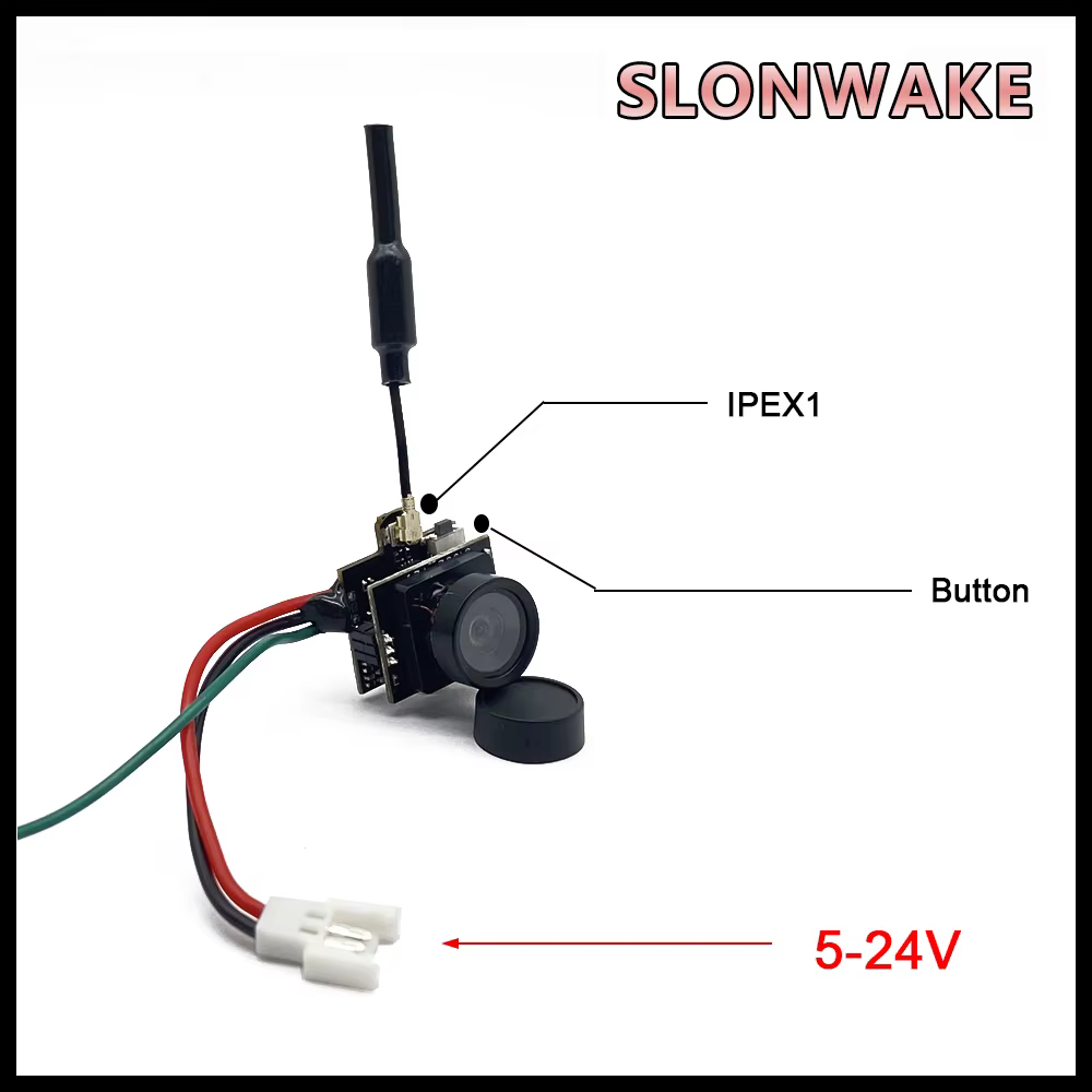 5,8G 48CH 25/100MW/200MW Einstellbarer FPV VTX Kamera und OTG UVC FPV Sender-Empfänger für Android