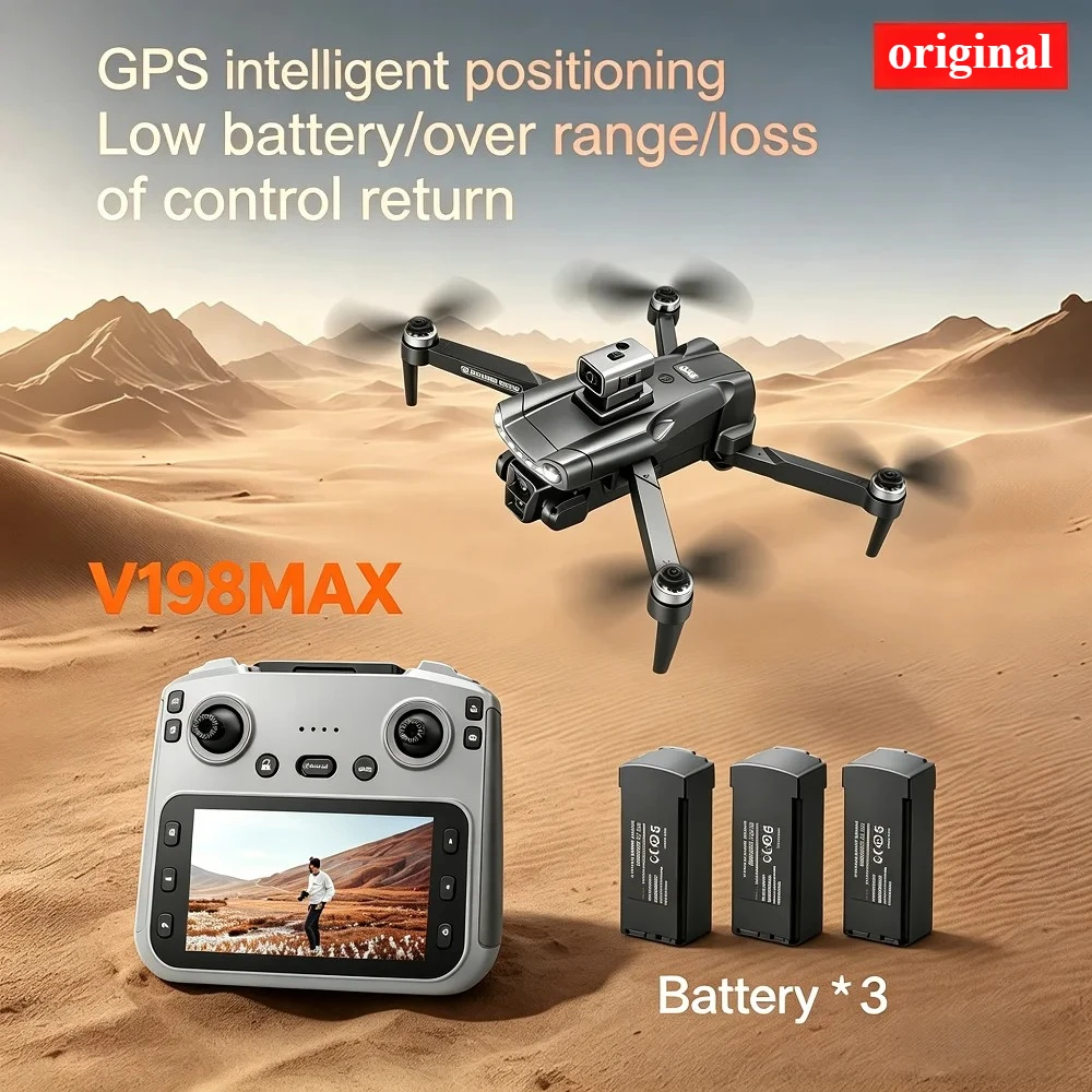 Brand+ V198MAX Faltbarer Quadcopter Doppelkamera 50X Zoom 90 ° Ferngesteuerte, intelligente