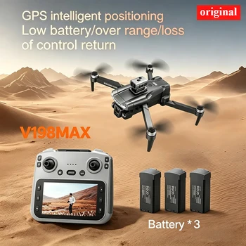 Brand+ V198MAX Faltbarer Quadcopter 8K HD Doppelkamera 50X Zoom 90 ° Ferngesteuerte, intelligente