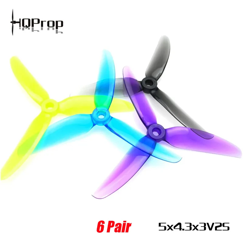 HQPROP 5X4,3X3V2S 5043 5X4,3X3 3-Blatt PC Propeller für RC FPV Racing Freestyle 5 zoll Drohnen Ersatz DIY
