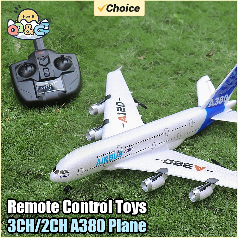 3Ch 2Ch A380 Rc Flugzeug Segelflugzeug Flugzeuge Fernbedienung Schaum Flugzeug Starrflügel Flugzeug 6 Gyroskop