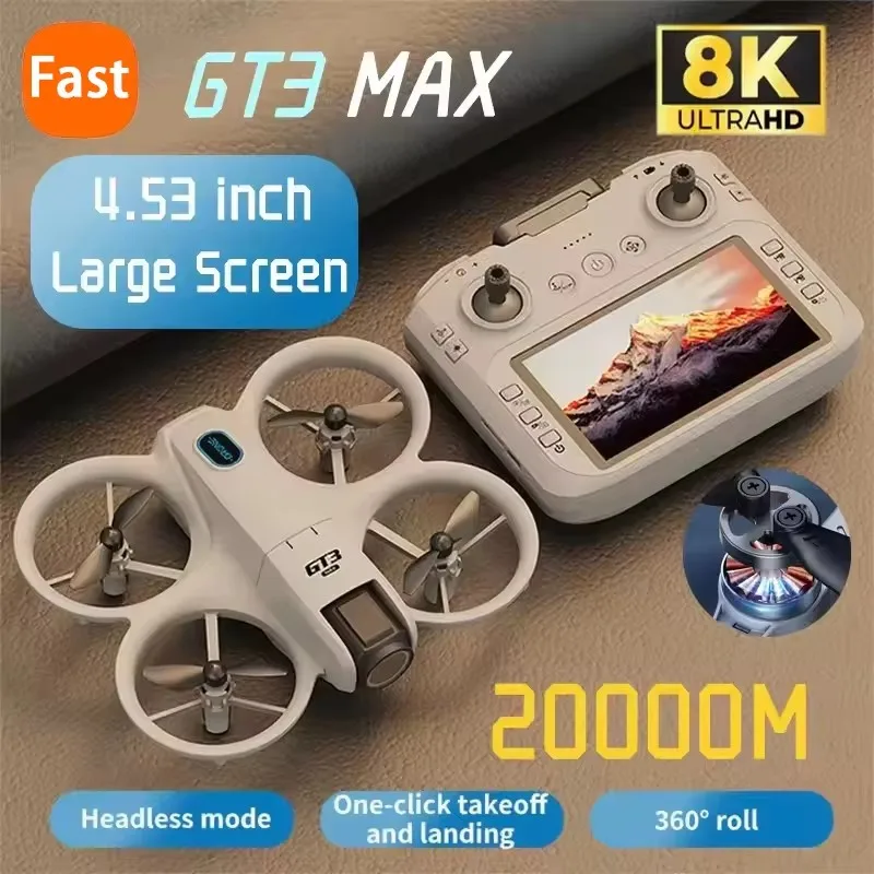 GT3Max Drohne GPS Luftbildfotografie Dual-Kamera Bildschirm-Fernbedienung Hindernisvermeidung