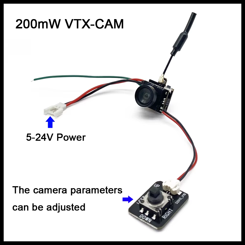 Spotter Micro FPV AIO Kamera 5.8G FOV120 ° 1200TVL Videosender 48CH 25MW-100mW-200MW Einstellbare