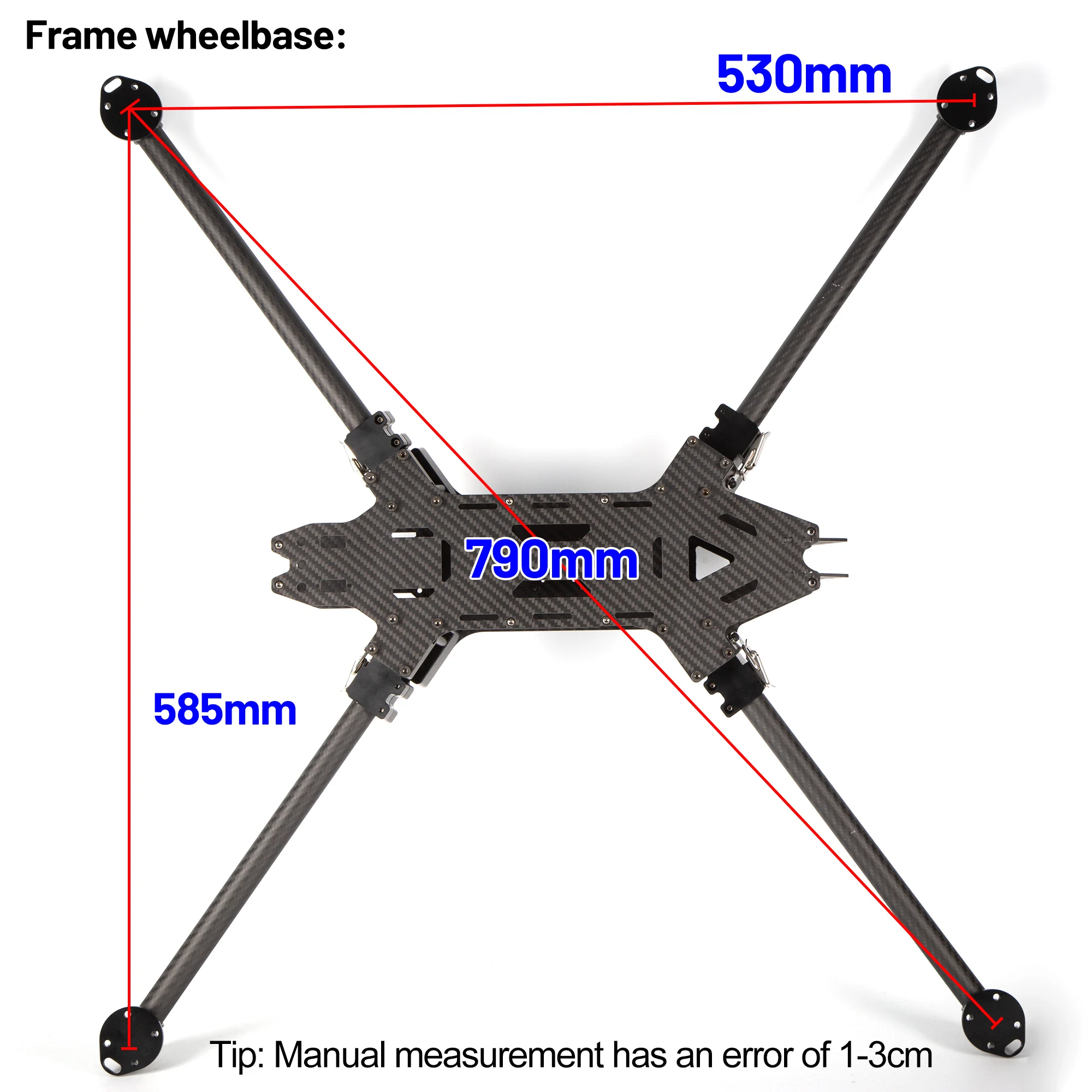 FPV Fold 17 Zoll Kohlefaser-Rahmensatz 790 mm Radstand für Motor der – Bild 3