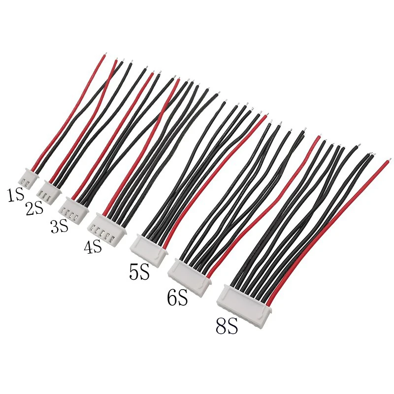 1S/2S/3S/4S/5S/6S/8S Lipo Batterie Balance ladegerät Kabel (10 Stück) – Bild 6