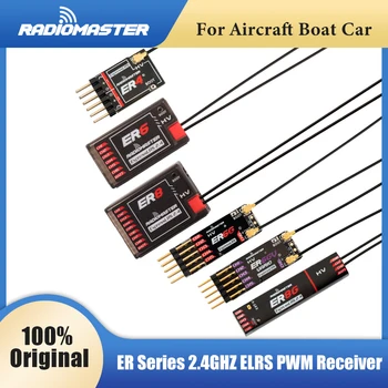 Radiomaster PWM Mini Empfänger ER4 ER6 ER6G ER6GV ER8 ER8G ER8GV 4-8CH CRSF ExpressLRS 2.4GHz 100mw für RC