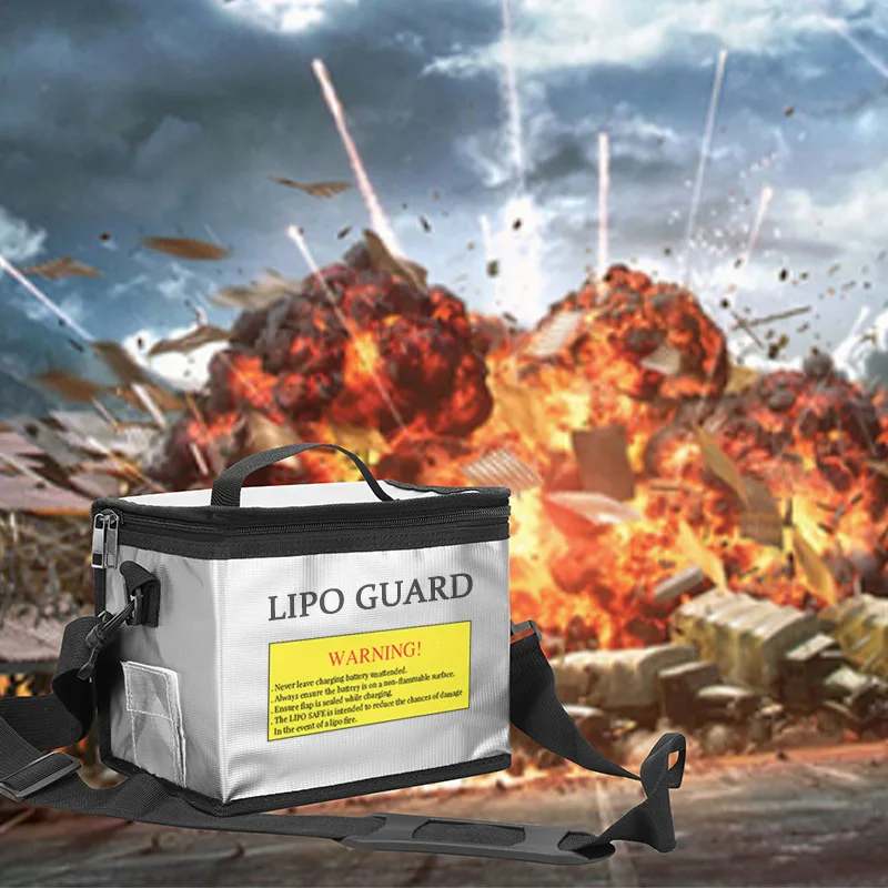 Lipo-Batterie-sichere Tasche, 215 x 145 x 165 mm, feuerfeste – Bild 4