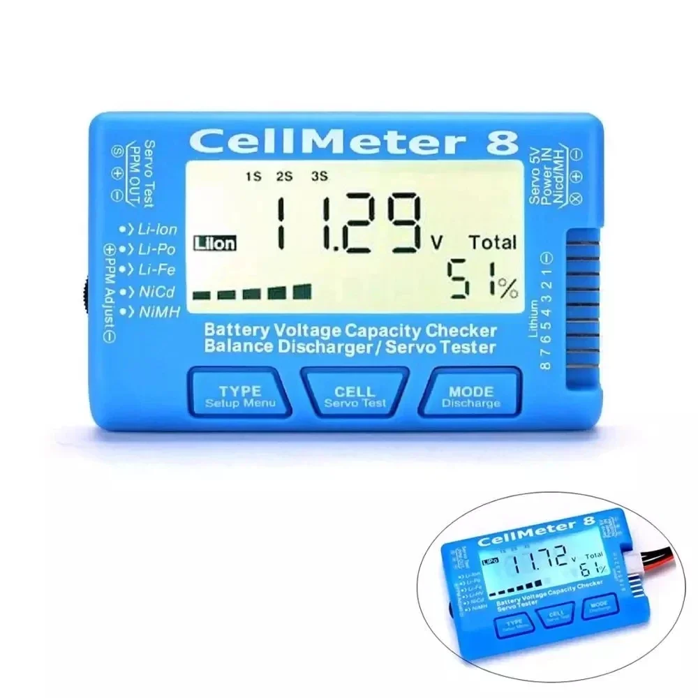 Rc Cellmeter-7 Digitaler Batteriekapazitätsprüfer Lipo Life Li-Ion – Bild 4