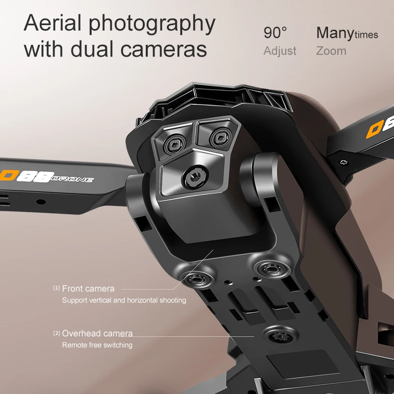 NewD88 4K RC-Drohne, 360° ° Flip, Headless-Modus, Ein-Tasten-Rückkehr – Bild 3