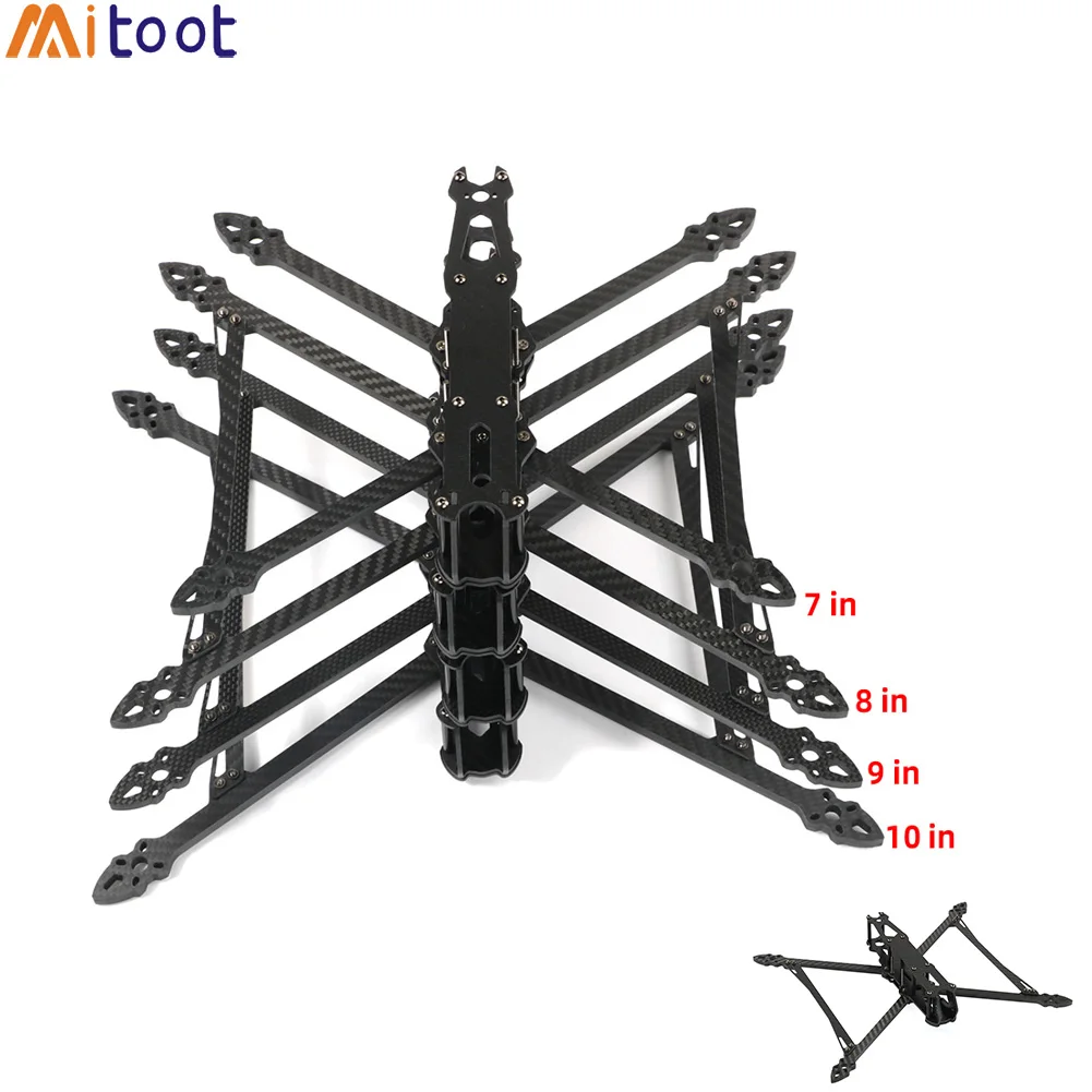 Mark4 V2 3K Carbonfaser FPV-Rahmen 7 8 9 10 Zoll TrueX Quadcopter-Rahmen für FPV Freestyle