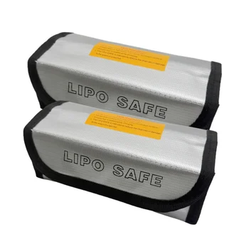 Lipo-Akku-Sicherheitstasche 185x75x60mm Mini Wasserdichte Feuerfeste Explosionsgeschützte Tragbare