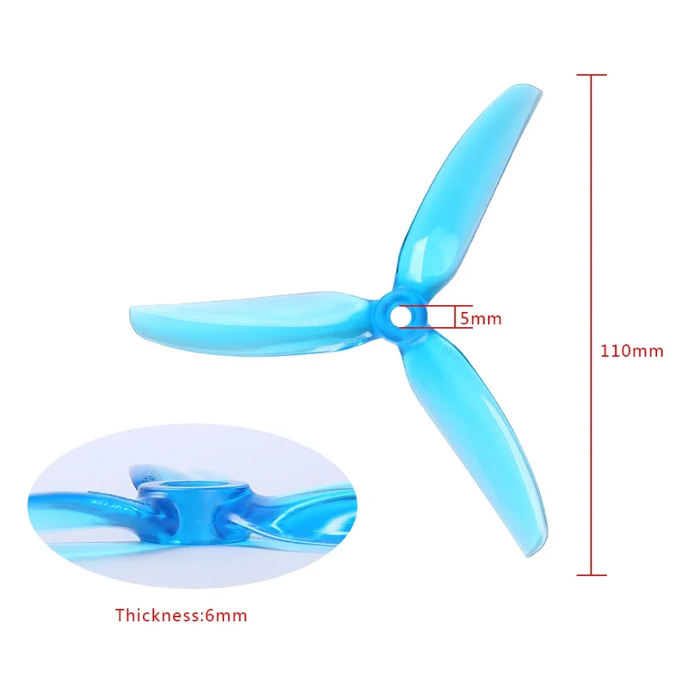 HQ 5X4,3X3 V2S 5043 5 Zoll 3-Blatt-/Tri-Blatt-Propellerpropeller – Bild 5