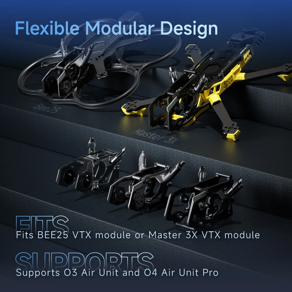 SpeedyBee Master3X 3-3,6 Zoll FPV Drone Rahmen Modular Carbon Fiber – Bild 4