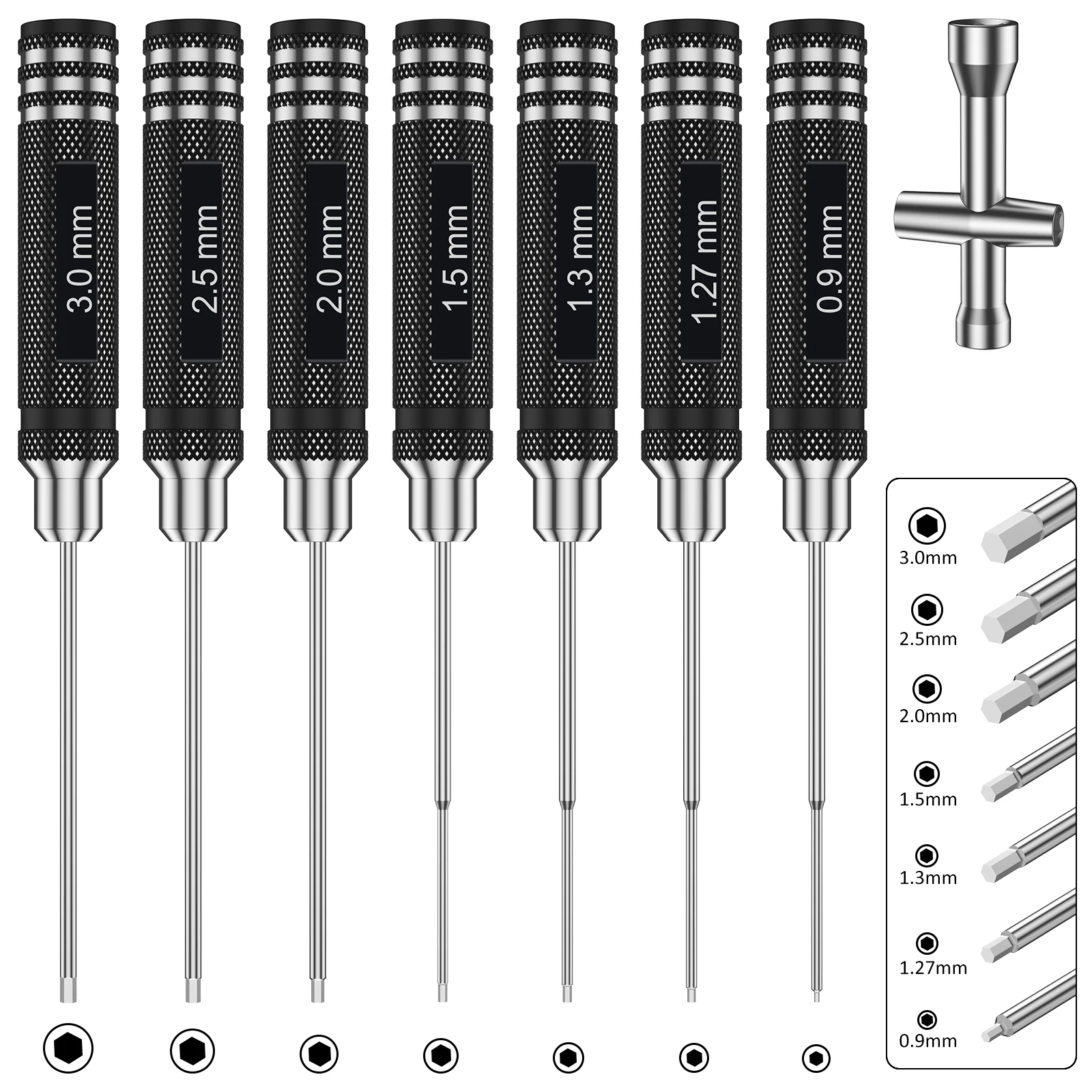 RC Sechskant-Schraubendreher-Set Inbusschraubendreher Sechskant-Schraubendreher RC-Werkzeuge