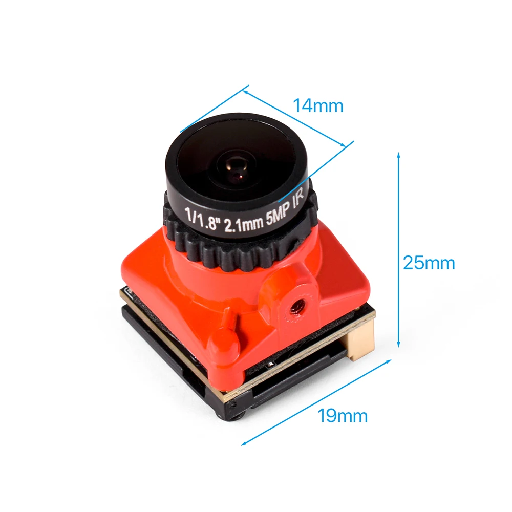 9IMOD FPV-Kamera 1800TVL 5MP 2,1 mm 1/3 Coms IR blockiert ​ Senso – Bild 4