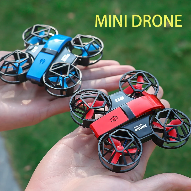 Dowellin D12 Drohne Mini Fernbedienung Flugzeug Neues Kinderspielzeug HD Dual Kamera Feste Höhe RC Quadcopter