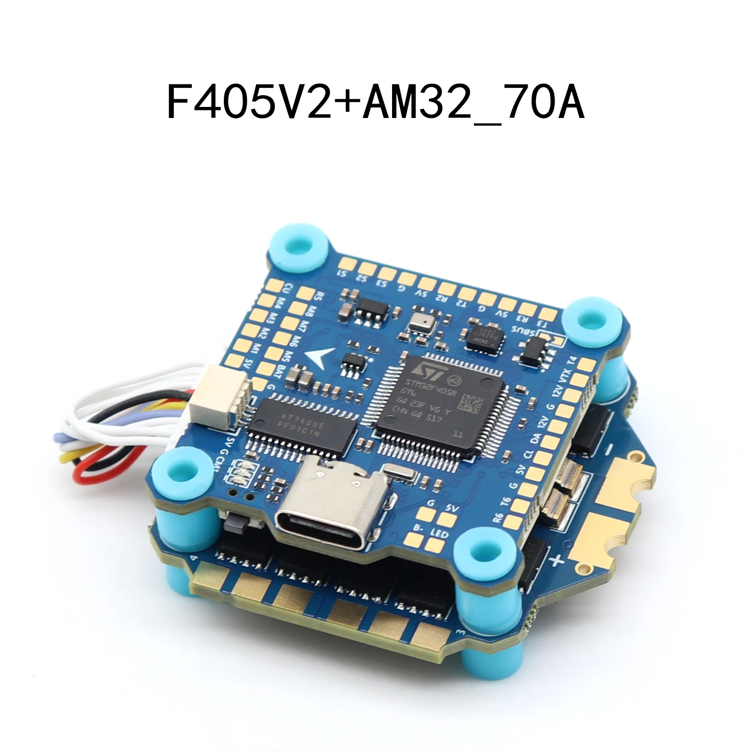 PAURC F405 Flight Stack 8S F405 V2 Flight Control AM32 8S 70A ESC 30,5x30,5mm Für FPV Racing Drone