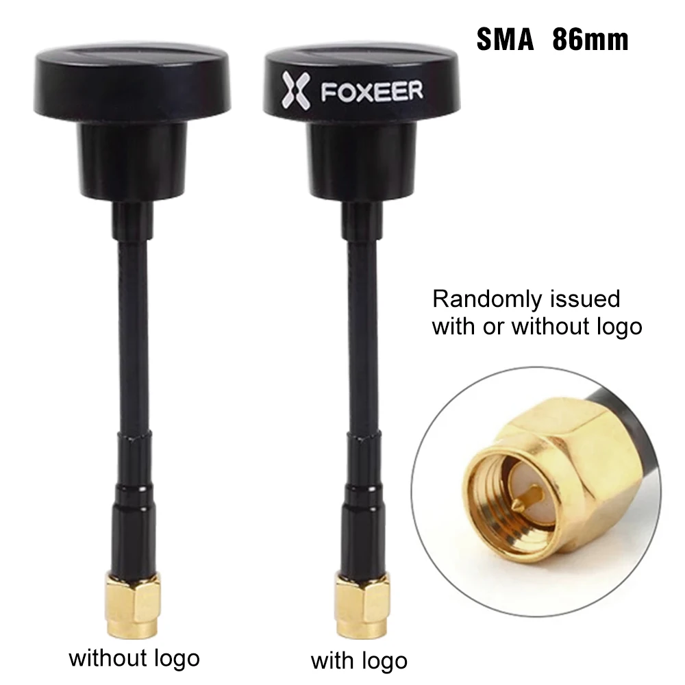 FOXEER FPV-Antenne Pagode Pro 5,8 GHz 3 dBi Omni-Antenne RHCP SMA RP-SMA 68 mm 86 mm 150 mm für RC FPV Racing