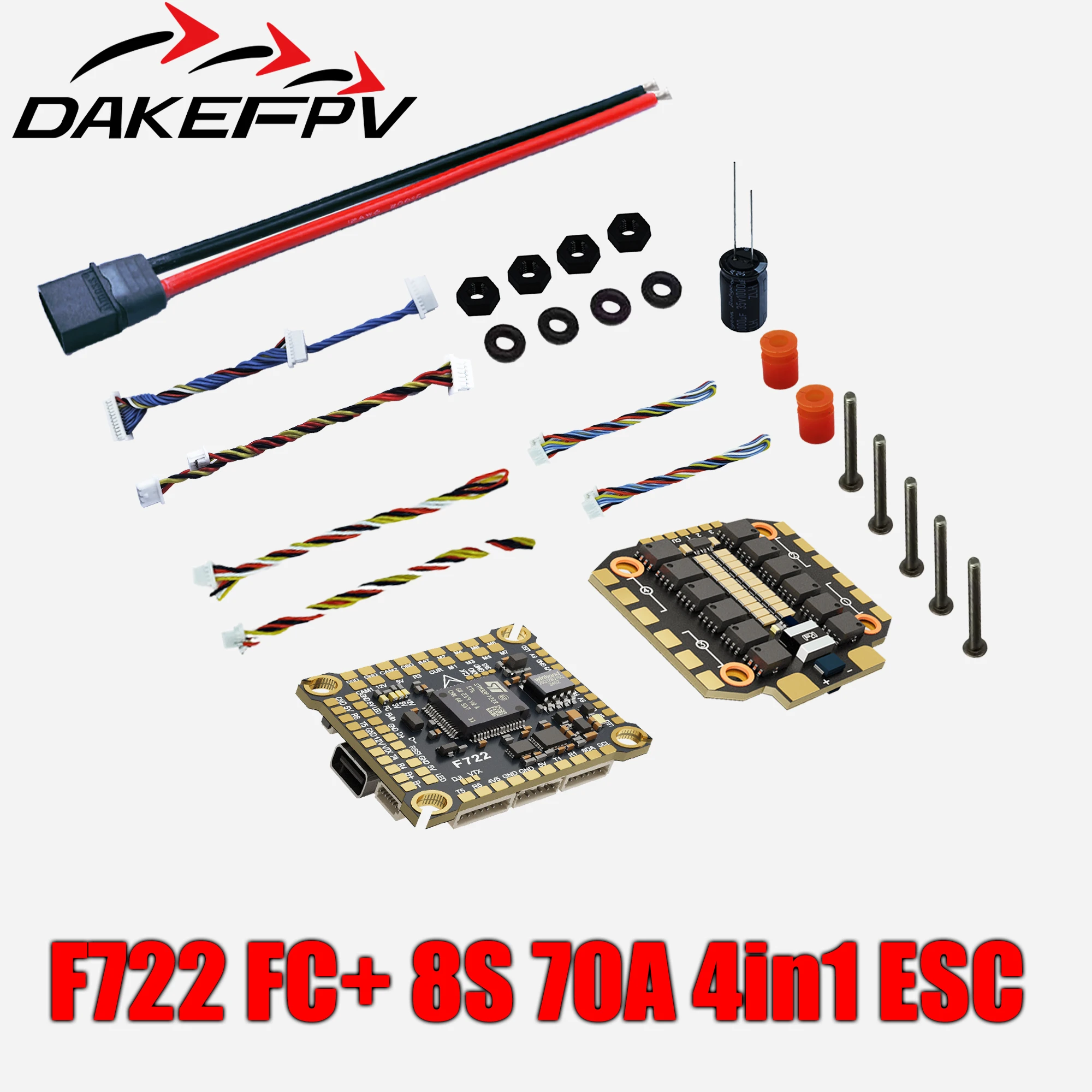 DAKEFPV F722 60A Stack ICM42688P F722 Flight Controller BLHELI_S 60A – Bild 6