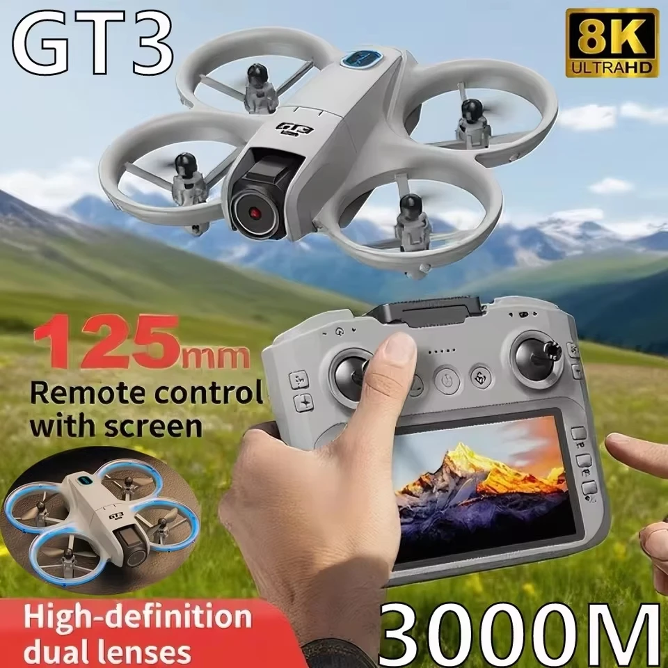 GT3 Mini mit LED, faltbare Drohne, GPS, Dual-Kamera, bürstenloser Motor, Hindernisvermeidung, RC FPV