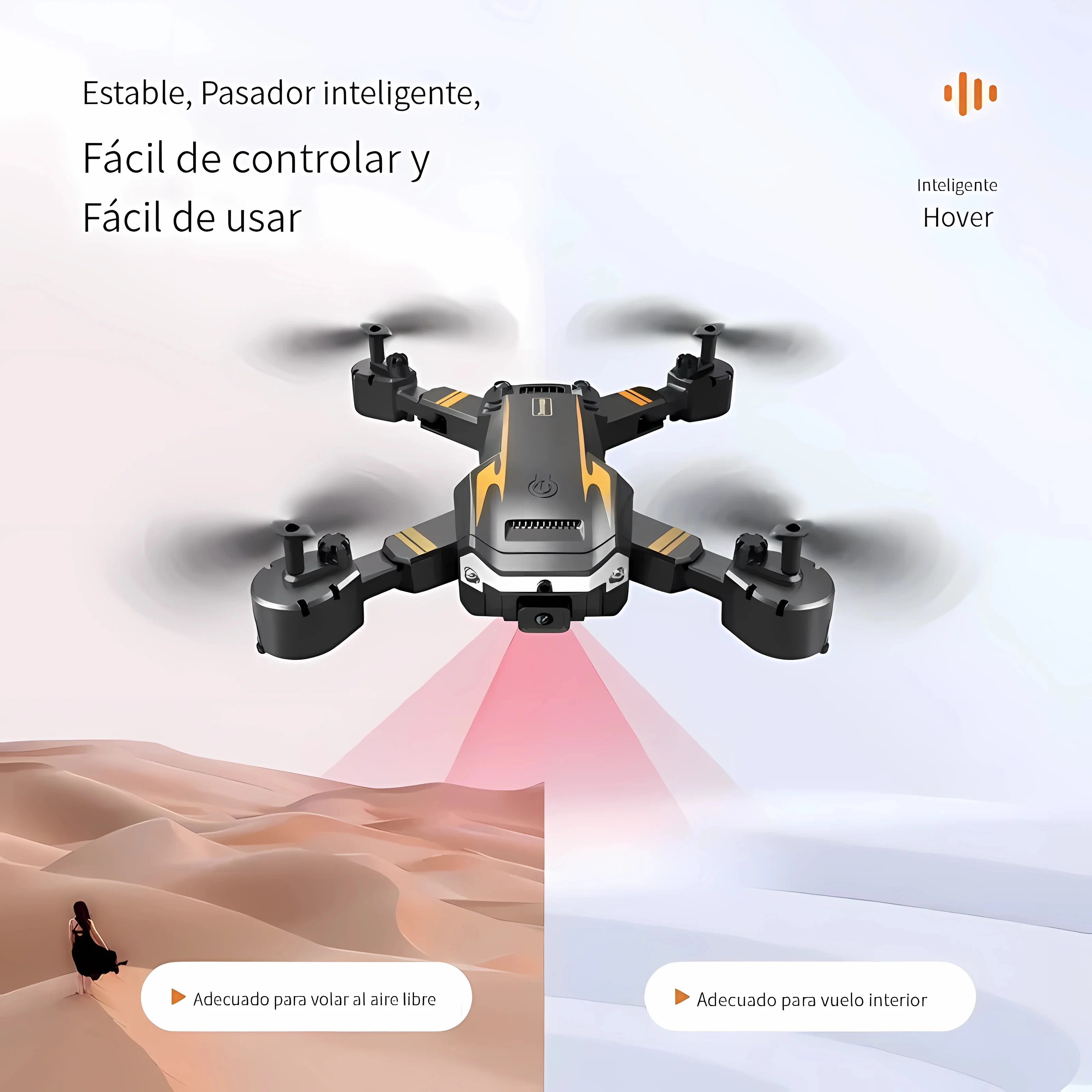 Drohne mit 4K-Doppelkameras, Hinderniserkennung, Quadcopter – Bild 3