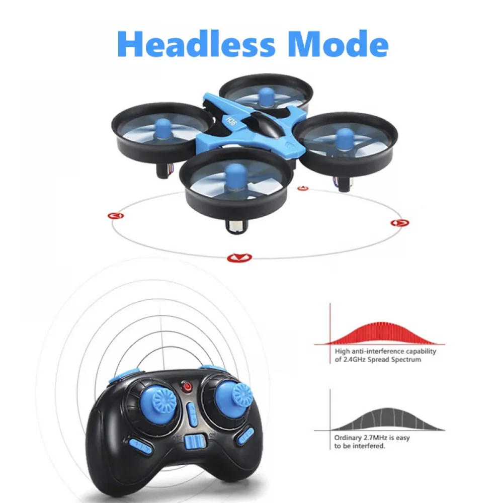 JJRC H36 Mini RC-Drohne mit 3D-Flip-Funktion, Headless-Modus – Bild 4
