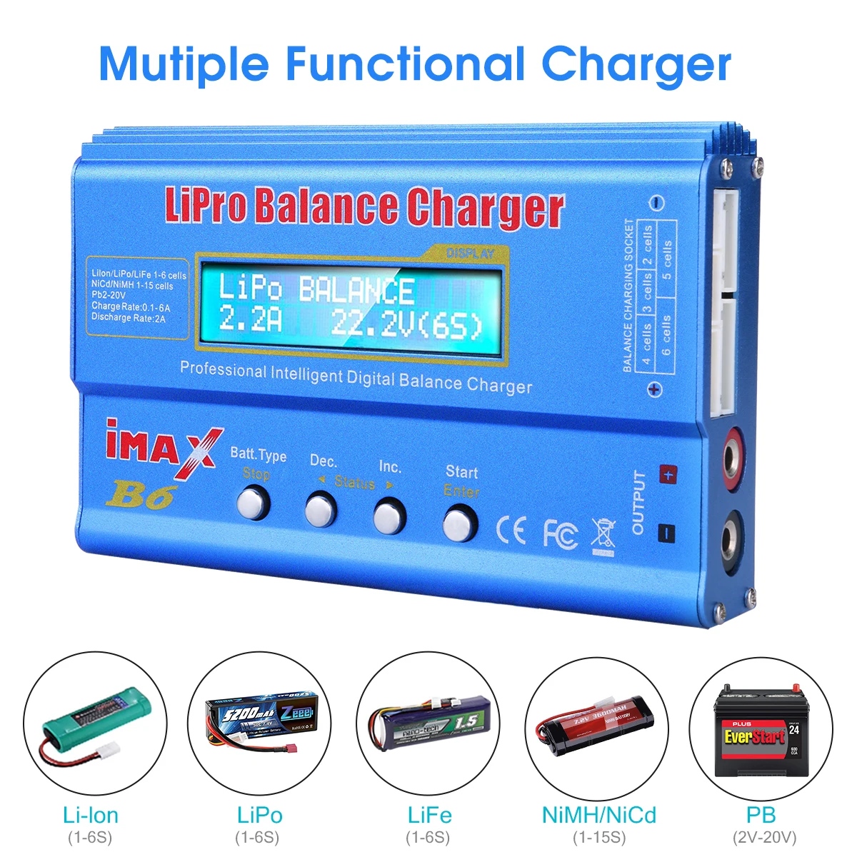 HTRC IMAX B6 80W RC-Ladegerät für Lipo NiMh Li-ion Ni-Cd Akkus, RC B6 – Bild 4