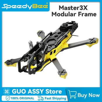SpeedyBee Master3X 3-3,6 Zoll FPV Drone Rahmen Modular Carbon Fiber Racing Freestyle Quadcopter Rahmen für RC