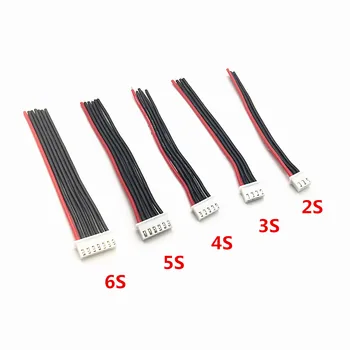 2s 3s 4s 5s 6s RC LiPo Akku Balance Ladegerät Stecker Kabel 100mm 22AWG Silikon Draht JST-XH (5 Stück)