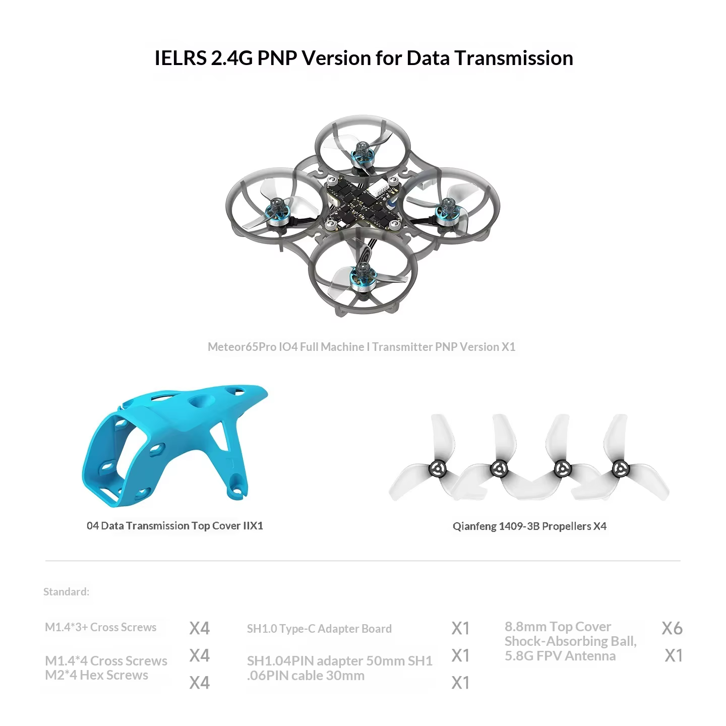 Betafpv Meteor65 Pro II FPV Whoop Racing Drohne Brushless mit O4 Weitwinkel-Digitalübertragung für Indoor