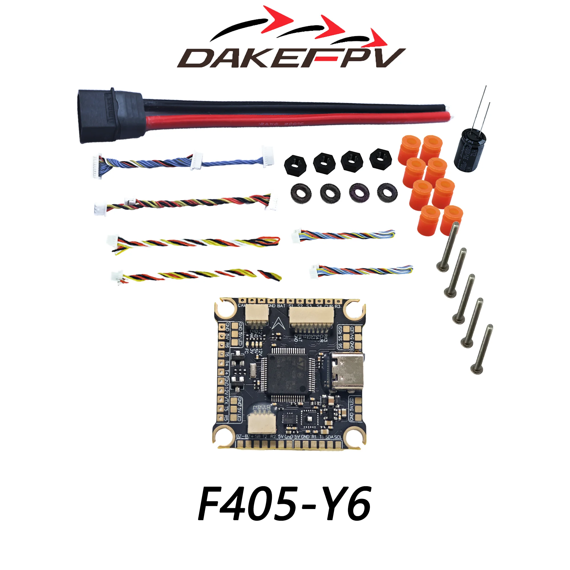 DAKEFPV F405 Flight Controller & 55A/60A/70A 4-in-1 ESC Stack F4 FC-ESC Combo für FPV Drohnen