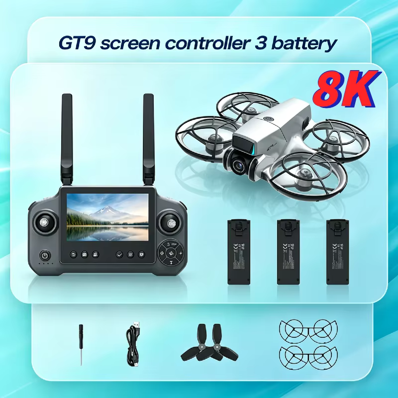 Drohne mit GPS, Quad-Kamera, Dual-Objektiv, 2.4G WiFi, optischem Fluss, bürstenlosem Motor, HD