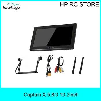 Hawkeye Captain X 10,2 Zoll FPV-Monitor 1000Lux HDMI DVR 4,9G 5,8G 6G 96CH Echter Dual-Empfänger 3S-6S Eingang