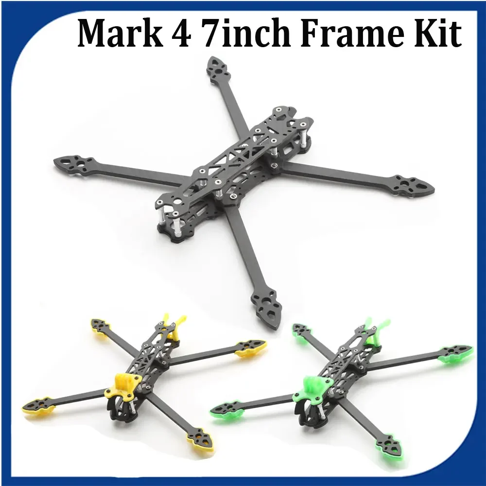 Mark4 Mark 4 7 Zoll 295 mm mit 5 mm Armstärke Quadrocopter-Rahmen aus 3K-Carbonfaser für 7 Zoll FPV Freestyle