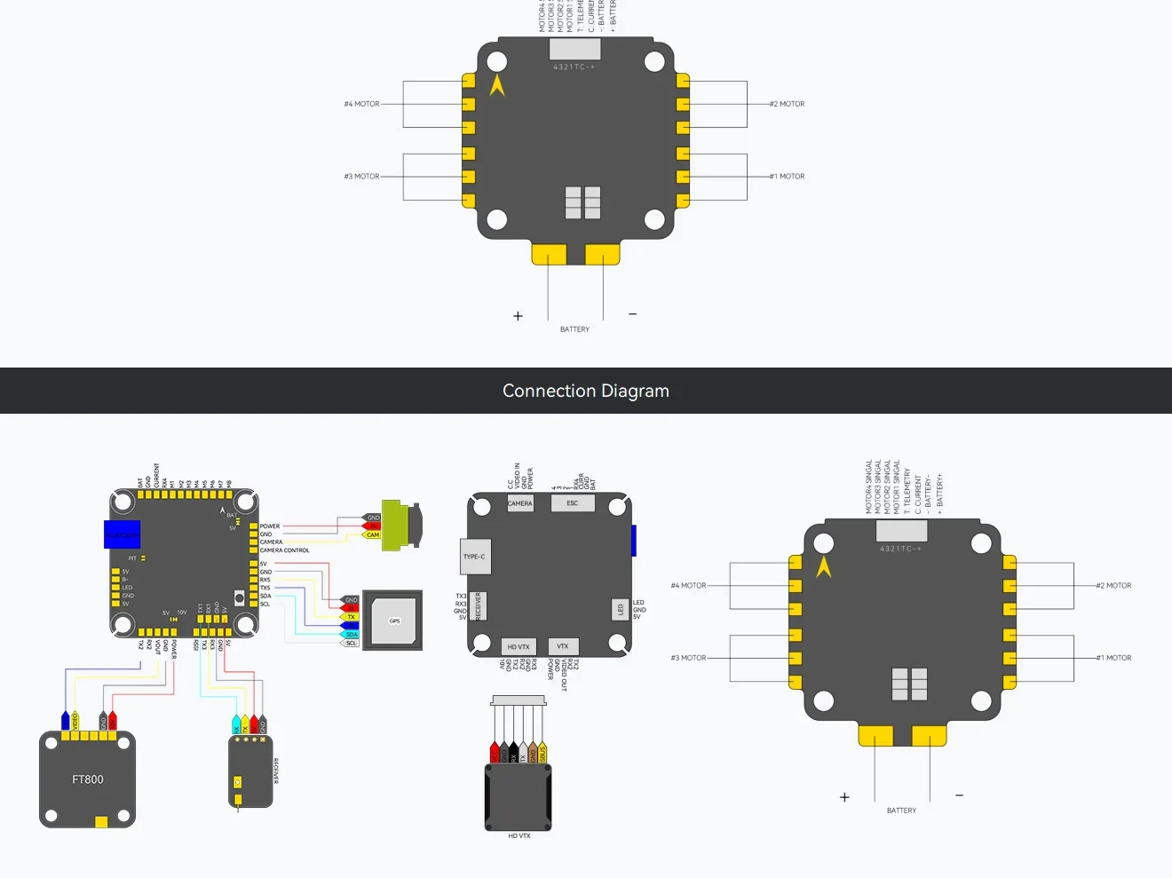 T-MOTOR Velox F7 SE 8S Stack - Flight Controller + 70A 4in1 ESC Combo – Bild 6