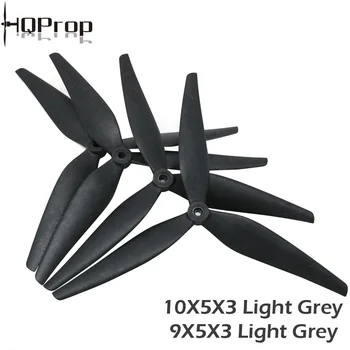 2 Paar HQProp 10X5X3 9X5X3 10X4.5X3 1050 1045 9050 10 Zoll 9 Zoll 3-Blatt Propeller aus schwarzem
