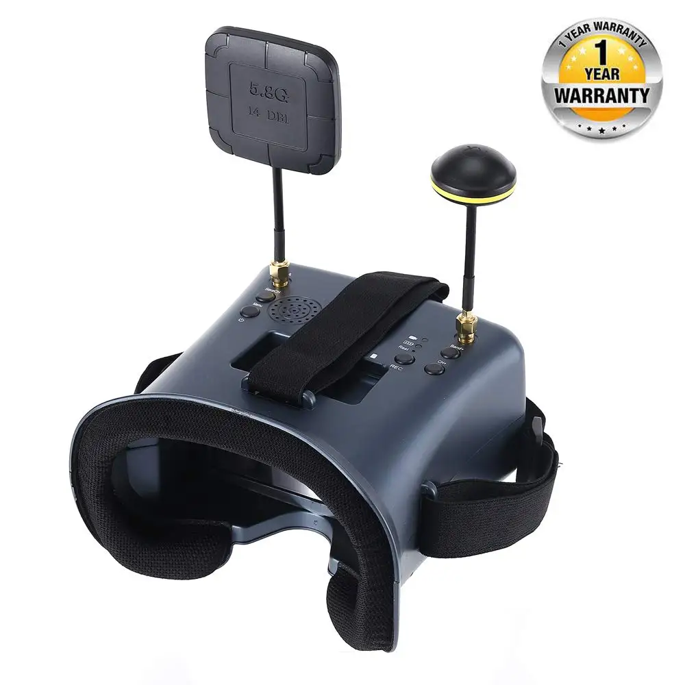 008D 5,8G 40CH 4,3 Zoll 800*480 Video Headset HD DVR Diversity FPV – Bild 5